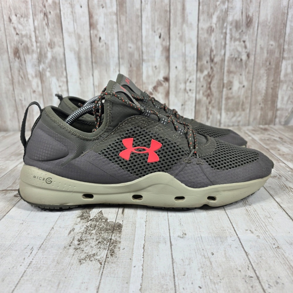 Under Armour Mens Micro G Kilchis Olive‎ Green Water Shoes 3023739-300 Size 10